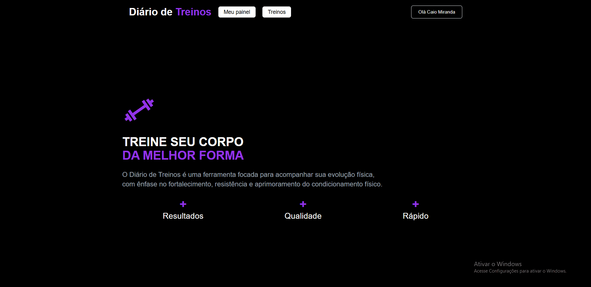 Imagem do projeto Blog de Treinos